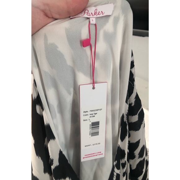 NWT Parker Flutter Sleeve Smocked Waist Dress - Large - Picture 10 of 10